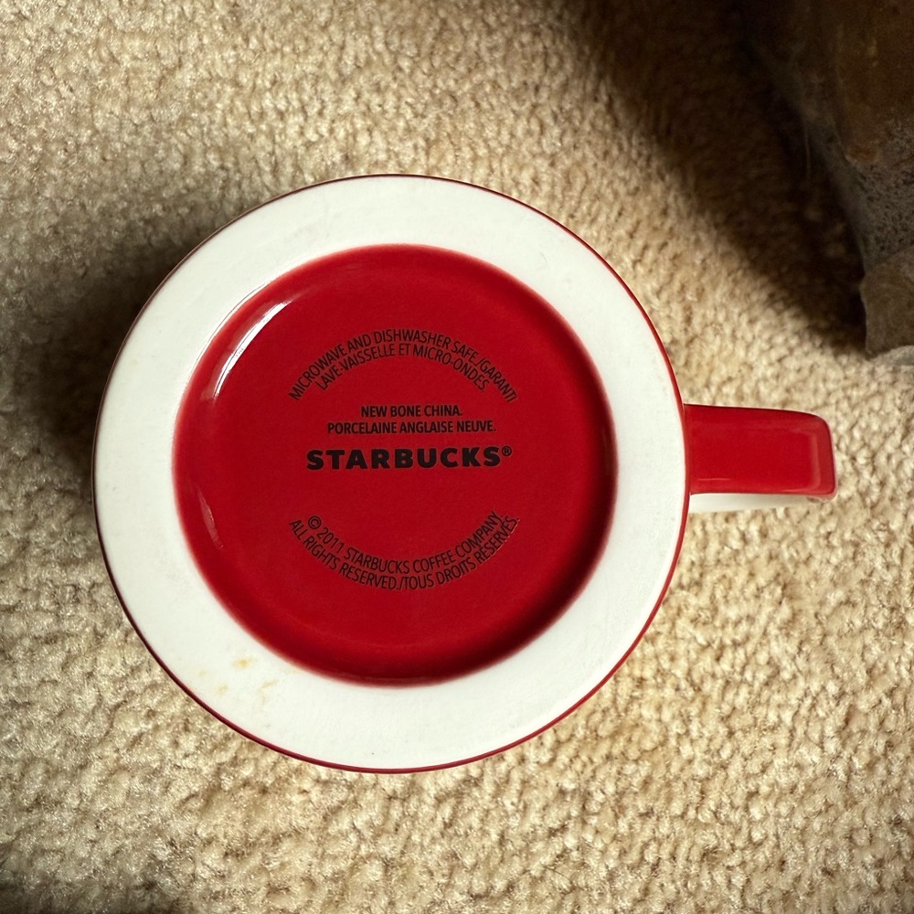 Starbucks (2011) Red/White 16 Oz. Mug - Picture 3 of 5